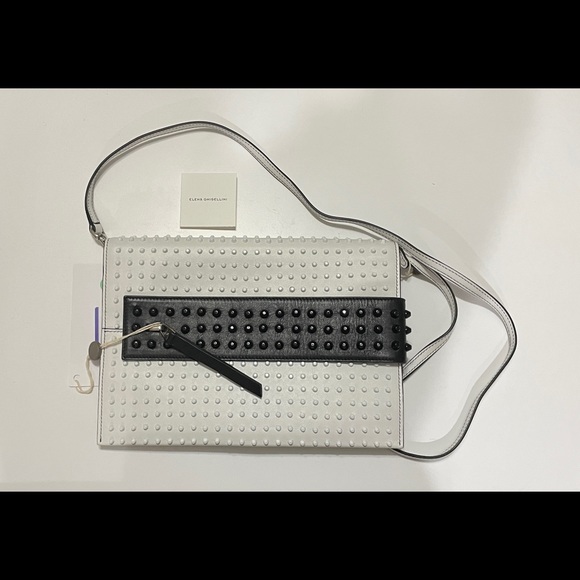 ELENA GHISELLINI Leather Crossbody Bag NWT - Picture 3 of 10